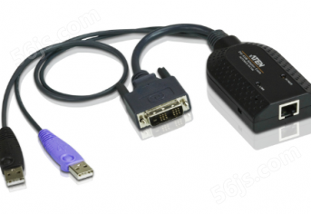 ATEN 宏正 成都 KVM  KA7166  USB DVI虚拟媒体电脑端模块+智能卡阅读器